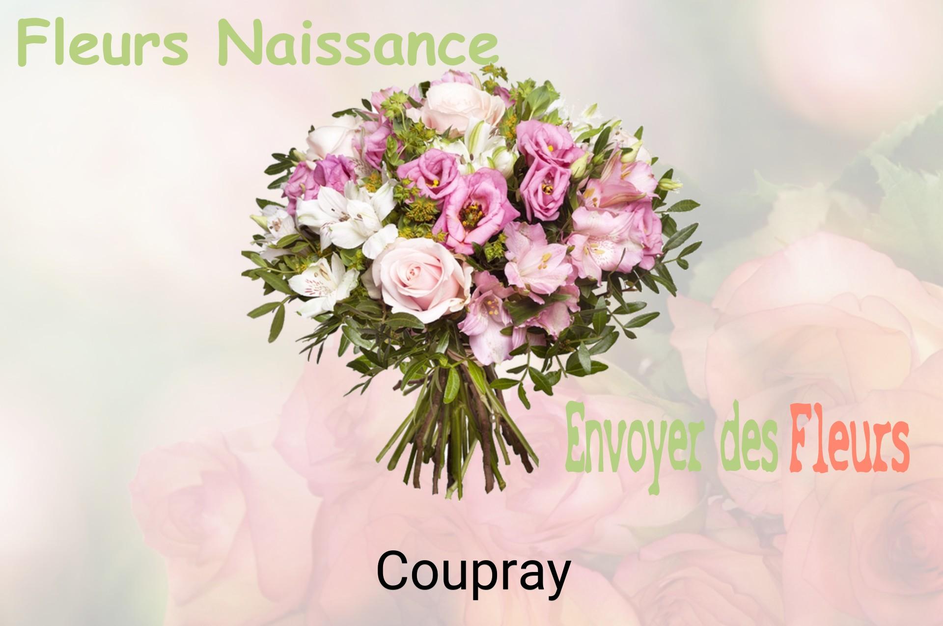 Bouquet de fleurs de naissance livré à Coupray
